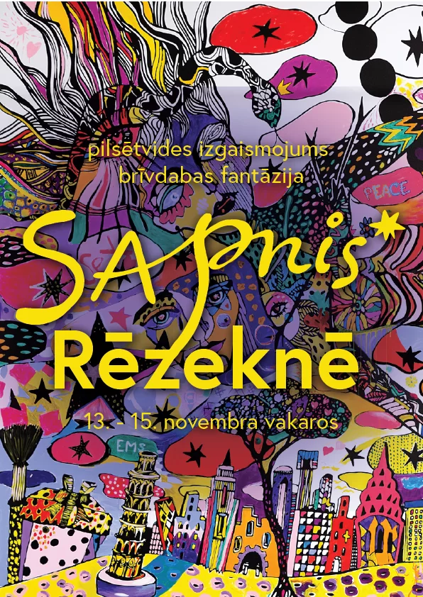 Multimediāla brīvdabas fantāzija un gaismas pastaiga “Sapnis Rēzeknē”